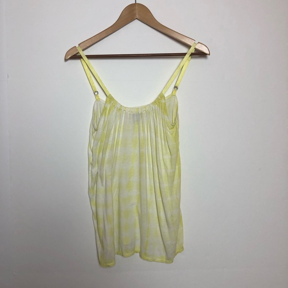 Lucky Brand Yellow Tie Dye Tank Top Size S - Picture 2 of 5